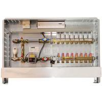 Kompletna stacja regulacyjna 230 V, 50 Hz, do ogrzewania podłogowego, przyłącze z lewej strony, 7