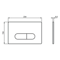OLEAS PRZYCISK SPŁUKUJĄCY M1 CZARNY