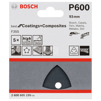 Papier ścierny F355, opakowanie 5 szt. K600