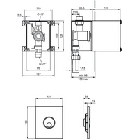 SEPTA PRO U3 MECH. PRZYCISK BIAŁY