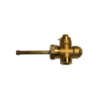 Czwórnik fi 22 / GZ ¾" z tuleją zanurzeniową oraz ręcznym odpowietrznikiem solarnym - do podłączenia kolektorów słonecznych płaskich, pionowych lub poziomych, z absorberem miedzianym