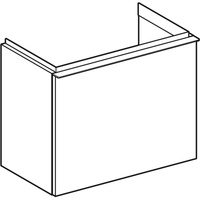 Szafka pod małą umywalkę Geberit iCon, z jedną szufladą: Szerokość umywalki=53cm, H=41.5cm, Korpus i front: lava / lakierowany matowy, Uchwyt: lava / malowany proszkowo, matowy