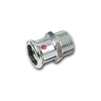 Nypel SANHA Therm, stal (Cynk/nikiel), 35 mm x 1'' (zw x GZ)