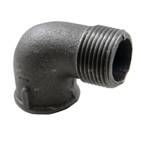 Kolano 90' AGAFLEX A4, żeliwo (czarny), 1'' (GW x GZ)