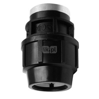 Złączka skręcana z gwintem wewnętrznym do rur PE PN16 50 mm x 1 1/2