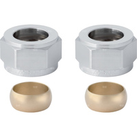 Zestaw śrubunków zaciskowych Geberit Mapress C-Stahl d15-G½