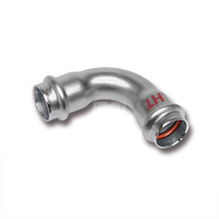 Łuk 90' SANHA NiroSan Press Industry, stal nierdzewna, 76,1 mm (zw x zw)