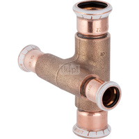 Czwórnik GEBERIT Mapress Kupfer 90' Cu, 15 mm DN 12, mz x mz x mz x mz