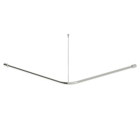 Drążek do zasłony prysznicowej Koło Lehnen Concept Pro, wygięty, L150cm, stal nierdzewna gładka