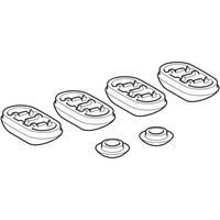 Zestaw odbojników Geberit do desek sedesowych wykonanych z tworzywa termoplastycznego (6 szt.)