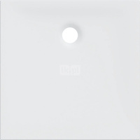 Brodzik kwadratowy Geberit Nemea: 80x80x3.5cm, Biały / Matowy