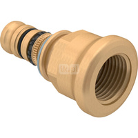 Złączka GEBERIT Mepla, mosiądz / mosiądz, 3/4'' x 20 mm (GW x końcówka wciskowa), (głębokość: 9.5 mm) z uszczelką