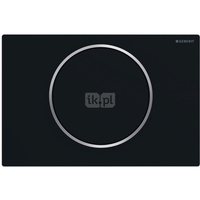 Przycisk uruchamiający Geberit Sigma10, przedni, czarny mat, easy-to-clean, okrągły