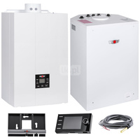 Pakiet - Kocioł gazowy jednofunkcyjny WOLF FGB-28 kondensacyjny wiszący 5.3 - 27.3 kW + RegulatorBM-2 + Zasobnik c.w.uCSW-120