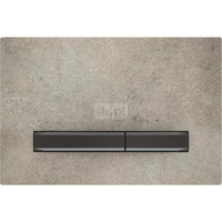 Przycisk uruchamiający Geberit Sigma50, przedni, imitacja betonu, przyciski: czarny chrom, prostokątny