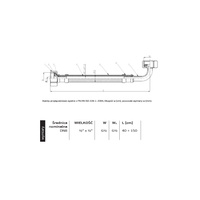 Wąż przyłączeniowy elastyczny PERFEXIM PHA-9126 DN 8, GW x GW, 1/2'' x 1/2'', długość 1000 mm