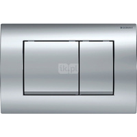 Przycisk uruchamiający Geberit Delta20, przedni, chrom błyszczący, prostokątny