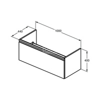 TESI SZAFKA PODUMYWALKOWA 1000 LT/BRWN