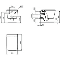 Miska WC wisząca IDEAL STANDARD BLEND CUBE