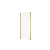 ŚCIANKA KABINY PRYSZNICOWEJ LARGA ZŁOTA MAT 80X195 SZKŁO TRANS