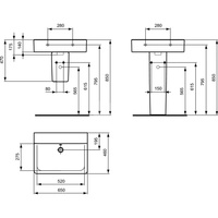 CONNECT CUBE UMYWALKA 65 CM