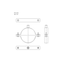Obejma mocująca masywna NICZUK DN 167-173 mm 6