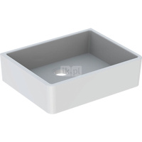 Umywalka wielofunkcyjna Geberit Publica bez przelewu, wysokość 13 cm: 50x40cm, Przelew=Bez, Biały