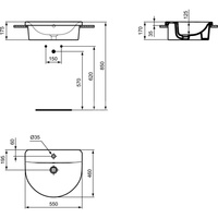 CONNECT ARC UMYWALKA WPUSZCZANA 55X46