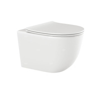 Miska WC bezkołnierzowa TINOS biały z deską wolnoopadającą