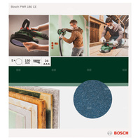 Papiery ścierne do PWR, 180 mm, ziarnistość K24 K = 24