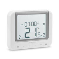 Temostat pokojowy dwużyłowe SALUS RT520, kolor beżowy 230 V z wyświetlaczem