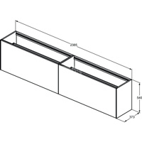 CONCA SZAFKA 240X37X55 2 DR NOWTOP WHMT