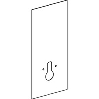 Okładzina przednia do modułu sanitarnego Geberit Monolith do wiszącej miski WC, 114 cm: Umbra / Szkło