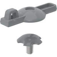 Śruba osłaniająca Geberit do dźwigni mieszacza do baterii umywalkowej Bambini, mieszacz jednouchwytowy, szary