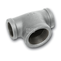 Trójnik SANHA 130# żeliwo (ocynk galwaniczny/elektrolityczny) 4'' x 2 1/2'' x 4'' GW