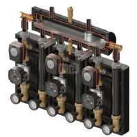 Kompania PRO 3D+ 9444 (SKE 2DC+ 55kW, 3 x VRG432, pompy DN25 Grundfos, siłownik ARA)