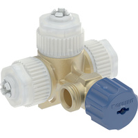 Przyłącze wody Geberit do rurociągów typu PEX, ze zbudowanym zaworem kątowym