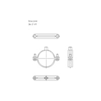 Obejma mocująca masywna NICZUK DN 85-90 mm 3