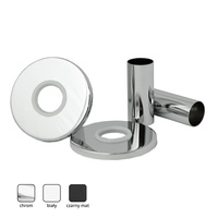 ZMO2B Zestaw maskujący do grzejników z dwiema rozetami okrągłymi i tulejami, biały