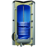 Pojemnościowy podgrzewacz wody Storatherm Aqua AF 200/1M_C 1 wężownica, srebrny, klasa energetyczna C