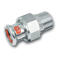 Śrubunek Concept By SANHA Therm Industry trzyczęściowy, stal, 15 mm x 1/2'' (zw x GZ)