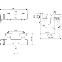 CONNECT BLUE BATERIA WANN-NATR ŚCIENNA