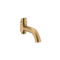 Wylot wannowy MOZA do bat. termostatycznej natryskowej z deszczownicą, brushed gold