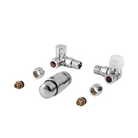 PHA-038 Kpl. termostatyczny "prawy" z nastawą wstępną do podłączenia grzejnika łazienkowego chrom