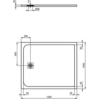 ULTRAFLAT S BRODZIK 120X100 JET BLK
