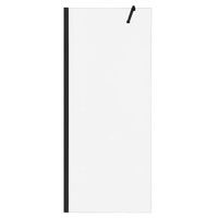 Kabina prysznicowa Walk-in z czarnymi profilami