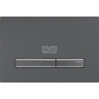 Przycisk uruchamiający Geberit Sigma50, przedni, czarny chrom, przyciski: czarny chrom, prostokątny