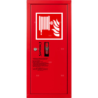 Hydrant DN 52 zawieszany boczny ze zwijadłem, wąż 15 m, zamek patent, RAL 3000 prawy