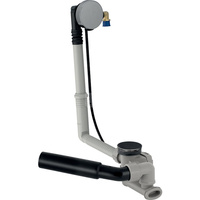 Zestaw odpływowo-przelewowy do baterii podtynkowej Geberit, d52, długość 26 cm, z zestawem wykończeniowym: Chrom błyszczący, d=40/50mm