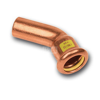 Łuk 45' SANHA Press Gas, miedź, 22 mm (zw x zz)